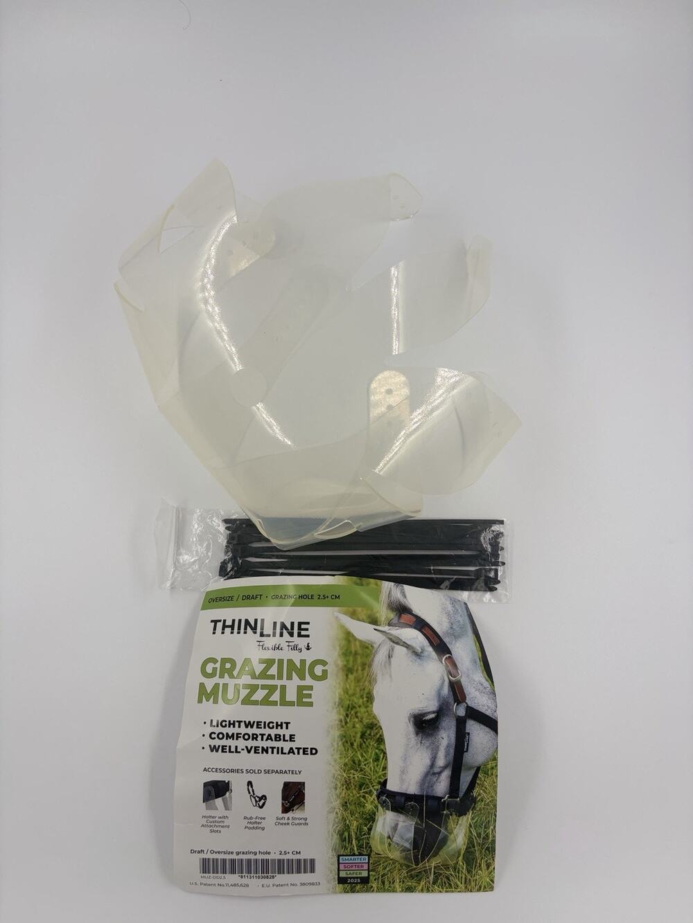 ThinLine Flexible Filly Grazing Muzzle Draft Oversize 2.5+ cm Hole Horse Pony